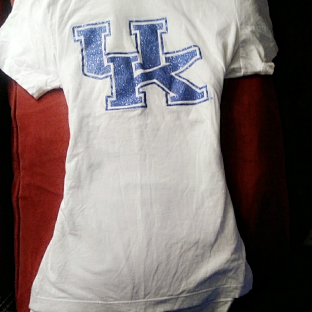 Women's UK *BLING* slim fit dry fit tshirt nwot
